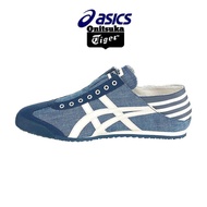 Onitsuka Tiger Shoes 66 Slip On Blue Unisex Canvas Sneakers for Men and Women Casual Running Shoes