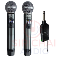 ไมค์ลอยUHFคู่ PROPLUS RM888 อลูนิเนียม LED ปรับความถี่