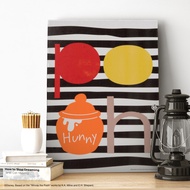 DISNEYHOME รูปภาพพร้อมแขวน DISNEY รุ่น POOH-WNP01-L-2 สีเหลือง สีครีม