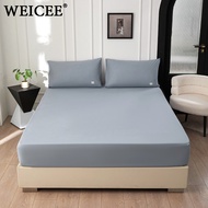 WEICEE ผ้าปูที่นอน 6ฟุต/5ฟุต/3.5ฟุต/3ฟุต คุณภาพดี Bedsheet ผ้าปูที่นอนกันไรฝุ่น รัดมุมรอบเตียง360องศ