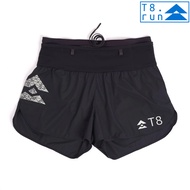T8 Run Women's Sherpa Shorts (Silver Logo) New Logo Running Shorts