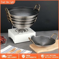 Korean Honeycomb Wok NonStick Stainless Steel Non-Stick Wok Kuali Sarang Lebah Tidak Melekat 28/30cm