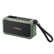 ใหม่ SANSUI วิทยุ FM ลำโพงบลูทูธไร้สายแบบพกพาซับวูฟเฟอร์ไฮไฟกลางแจ้งรองรับ TF การ์ด AUX ไดรฟ์ USB เอ