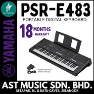 Yamaha PSR-E483 61 keys Portable Keyboard with Adaptor / PSRE483 / PSR E483