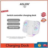AOLION Switch Controller Charging Base NS Controller Grip Joycon Bracket Charger OLED Accessories