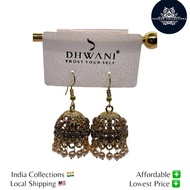 Dhwani Hanging Gold Jhumka