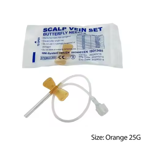 100pcs/lot Disposable Scalp Vein Set Pet Medical Blood Infusion Needles Safety Sterile Butterfly Nee