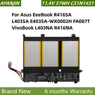 C31N1431 Laptop Battery For Asus EeeBook R416SA L403SA E403SA-WX0002H FA087T VivoBook L403NA R416NA