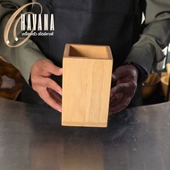 Real Wooden Straw Box Size 4x4 Inches Height 6 – Beautifully Organized In A Minimalist Korean Style 