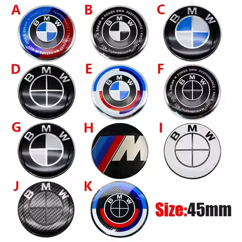 Car Logo Steering Wheel Decoration Badge Sticker Emblem Accessories For BMW M Logo X1 X2 X3 X4 X5 X6