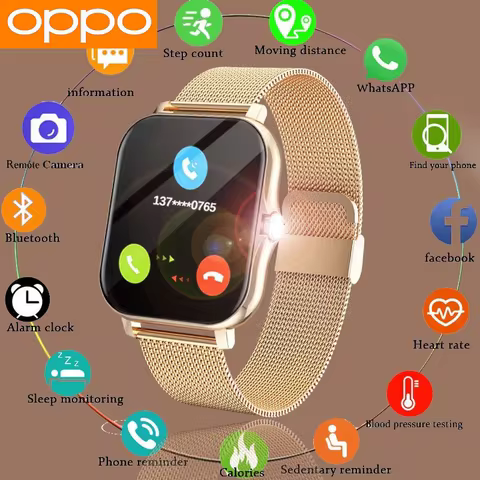 OPPO Hot Selling New Smart Watch For Men Women Newest Sport SmartWatch Faces Bluetooth Call Sports F