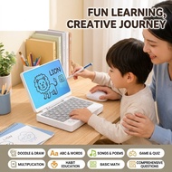 Kids Learning Laptop Toy Drawing Tablet With Stylus Keyboard Mouse ABC Songs Early Education