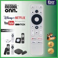 【𝐅𝐑𝐄𝐄 𝐁𝐀𝐓𝐓𝐄𝐑𝐘 𝐀𝐀𝐀𝐗𝟐】 REPLACEMENT FOR MECOOL ONN TV BOX ANDROID REMOTE VOICE SMART TV 4K UHD KM2 1000