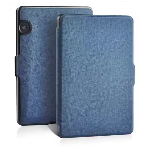 Case for 6" Kindle Voyage eReader (2014) ,Light Weight Slim Shockproof Kickstand Foldable PU Leather