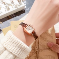 Retro Square Simple Girl Watch Small Retro Casual Student Watch Korean Version Fashion Women's Watch