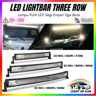 Car Led 3Row Spotlight Led Combo Beam Led Light Car 12v-24v Spotlight Kereta Led Light Bar Lampu Spo