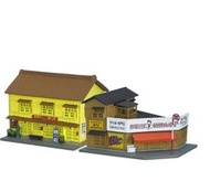 日版 現貨 TOMYTEC出品 建物收藏 1/150 藥膳咖哩店•炸雞店 111-4 (鐵道模型 1/144 情景小物)