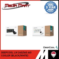 DEEPCOOL LM 240/360 AIO COOLER (BLACK/WHITE)