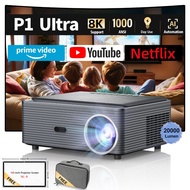 Projector 8k Portable 1000ANSI Fintex Max P1 Ultra 1920p Auto Focus speciality Home Theater party en