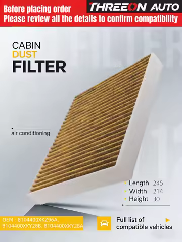 WESTGUARD Activated Carbon Air Cabin Filter For HAVAL Jolion f7 f7x h6 1.5 2.0 8104400XKY28A B 81044