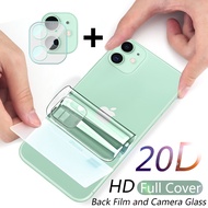 20D Full Cover Hydrogel Film For iPhone 14 12 11 Pro MAX Plus Mini XR XS Max X Screen Protector Back