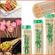 100pcs BBQ Sticks Disposable Barbecue Wood Sticks Barbecue Party Food Bamboo Sticks Flower Pole