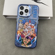 anime comic Characters electroplating hot silver Phone Case For iPhone 15 Pro Max 14 ProMax 13 12 12Pro 11 Shockproof Phone soft border hard case Mobile phone protective case