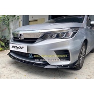 Honda City GN2 2022 Front Bumper Diffuser Lip Thailand Style V Lips V2 Gloss Black