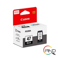 CANON PG-47 BLACK CARTRIDGE (15ml) for E400/E410/E460/E470/E480/E4270/E3170/E3370/E4570 Printer (FIN