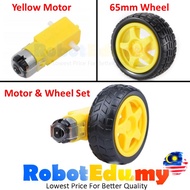 3V 5V 6V 9V 200RPM TT 130 2WD Robot Robotics Smart Car Chassis Set Plastic Gear Yellow DC Motor 68MM