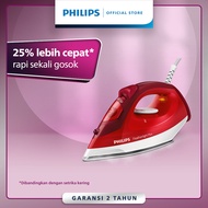 [EXTRA DISKON 20K] Philips Setrika Uap GC1424/45 Merah - Setrika Uap Optimal Tapak Non-Stick