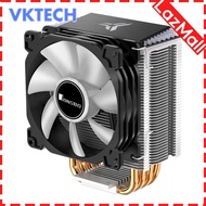 PWM 4Pin 12V PC LED Fan RGB 4 Heat-pipes CPU Cooler Radiator for Intel 1151/1155 92x92x25mm