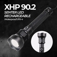 XLAMP LED Flashlight USB Rechargeable XHP90.2 Waterproof - JHS52