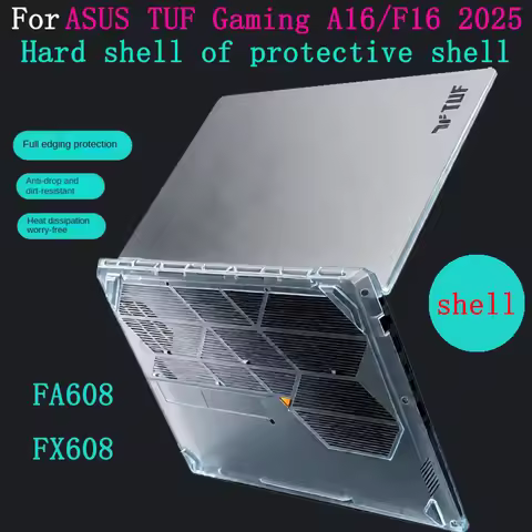 Laptop Protective Case For ASUS TUF Gaming F16 A16 2025 2026 FA608 FX608 Transparent Computer Hard S