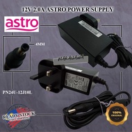 ORIGINAL 12V 2.0A ASTRO POWER SUPPLY ADAPTOR PN24U-12J10L
