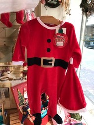 6-9m Baby Santa jumpsuit 嬰兒聖誕老人套裝  Lefties Christmas jumpsuit bodysuit BB 聖誕連身衣