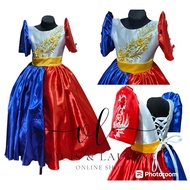 Filipiniana Dress for kids Philippines Flag Inspired - Pre-order