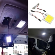 LED COB Car Interior Light 12V Room Lamp Dome Panel with T10 Festoon Adapter Lampu Dalam Kereta