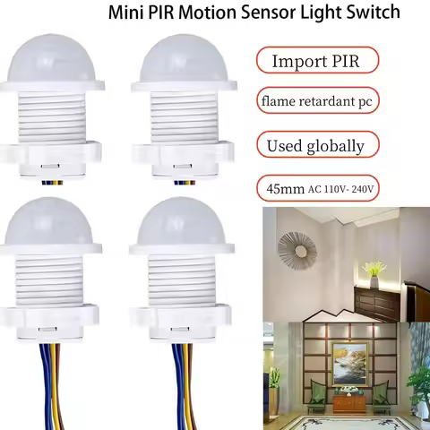 110V 220V Motion Sensor Switch Infrared Body Sensor Switch PIR Sensor Detector Switch For Home Ceili