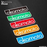 Ready Stock OKAMOTO OKAMOTO Trendy Stickers Funny Stickers Car Motorcycle Electric Vehicle Stickers Reflective Decals