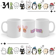 OMG Cute Aesthetic Mug Glass Birthday Gift - Design 31