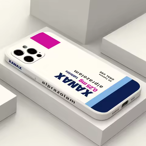 XANAX Box Phone Case For Xiaomi Redmi Note 12 11 10 10S 9T 9 8 7 Pro Plus 10C 9A 9C 9T 4G 5G Cover