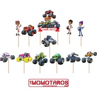 Blaze and the monster machine cake Topper set