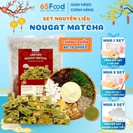 Ingredient Set for Making Finished Matcha Nougat Candy 60-70c from 6SFOOD