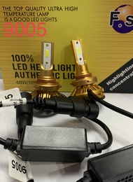 NEW เเพค 2ชิ้น ไฟหน้าLED รุ่น A8F HB3/9005 DC9V-32V 50W ไฟตัดหมอกรถยนต์ แสงสีขาว