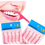 25 Pcs Dental Floss Stick Dental Floss Interdental Cleaning Floss Stick Dental Tooth