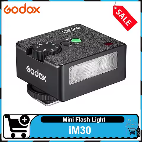 Godox iM30 iFlash Camera Flash GN15 7Power Levels Universal Hot Shoe on Camera Mini Flash for Fuji S