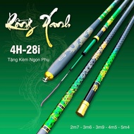 Combo Cần Rồng Xanh 4H chuyên câu cảm giác rô diếc tự nhiên