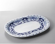Set of 3 Service Plates Dear Nite (Reinforced Porcelain) 12-pound Platter [12.6 x 9.1 inches (32 x 2