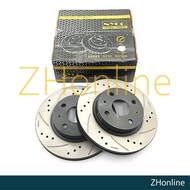 PERODUA MYVI 2018-2022 D20N - NYCO FRONT DRILLED & SLOTTED RACING BRAKE DISC ROTOR (2pcs) NY-02-DF89